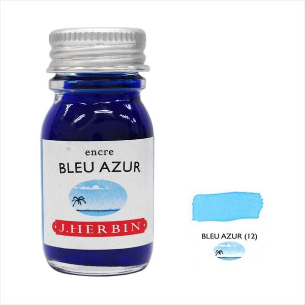 J.HERBIN エルバン トラディショナルインク 10ml BLEU AZUR ブルーアズール 11512T ※パッケージ、BOXなし