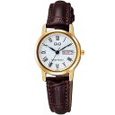 CITIZEN シチズン 腕時計 Q&Q レディース時計 A207-107 ブラウン