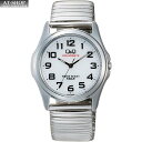 CITIZEN シチズン 腕時計 Q&Q ソーラー メンズ時計 H044-204 シルバー/ホワイト