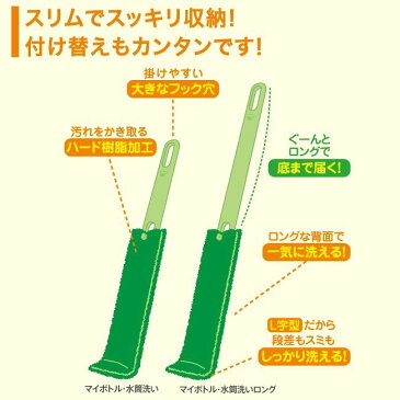 マーナ　キッチン用 台所用品 掃除用具 大掃除 清掃【洗剤なしで水垢スッキリ】これは使えるシリーズ！マイボトル・水筒洗い専用リフィル K473