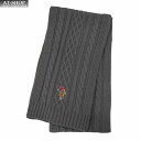 ポロ マフラー U.S. POLO ASSN メンズ レディース ニットマフラー USPA-2014 447160 チャコールグレー 2024AW 誕生日 プレ...