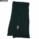 ポロ マフラー U.S. POLO ASSN メンズ レディース ニットマフラー USPA-2014 447312 グリーン 2024AW 誕生日 プレゼント ...