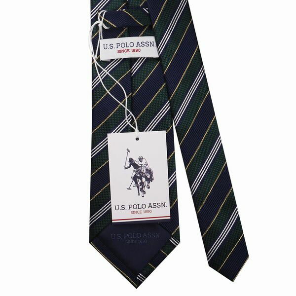 ポロ ネクタイ U.S. POLO ASSN 先幅:約8cm チェック柄 メンズ ネクタイ USPA-92 NAVY/BLUE 2023AW