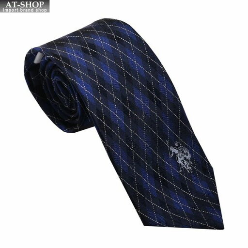 ポロ ネクタイ U.S. POLO ASSN 先幅:約8cm チェック柄 メンズ ネクタイ USPA-101 NAVY/BLUE 2023AW ポロ ネクタイ U.S. POLO ASSN 先幅:約8cm チェック柄 メンズ ネクタイ USPA-101 NAVY/BLUE 2023AW