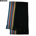 ポール・スミス ポールスミス マフラー Paul Smith ポール・スミス MEN SCARF MULTI EDGE REV 2022FW BLACK