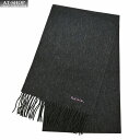 ポールスミス マフラー Paul Smith ポール・スミス SCARF PLAIN WOOL メンズ ストール 無地 ラムズウール Charcoal