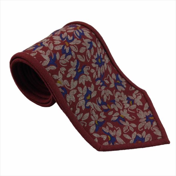 Mila schon ミラショーン ネクタイ リバーシブル 8.5〜9cm ウール msnek4295 レッド