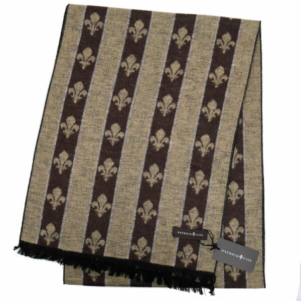 PATRICK COX パトリックコックス マフラー PC-1001-BROWN-521976 ブラウン