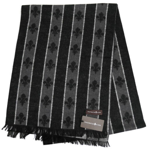PATRICK COX パトリックコックス マフラー PC-1001-BLACK-521971 ブラック PATRICK COX パトリックコックス マフラー PC-1001-BLACK-521971 ブラック