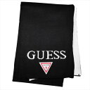 GUESS ゲス マフラー AI4A8851DS-WHT ブラック×ホワイト