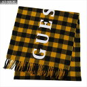 GUESS ゲス マフラー チェック柄 AJ3A8866DS-TEL イエロー 2019AW