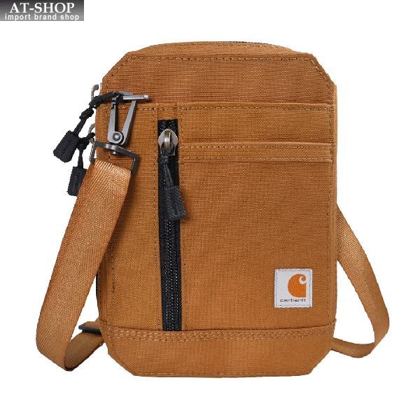 カーハート ウエストポーチ メンズ カーハート バッグ Carhartt ウォレットショルダー メンズ レディース 財布 ショルダーバッグ Nylon Duck Crossbody Wallet ブラウン