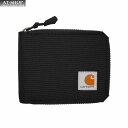 メンズ 財布 カーハート Carhartt 二つ折り財布 (開閉:ファスナー式) 小銭入れ無し Nylon Duck Zipper Wallet ブラック おし...