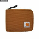 メンズ 財布 カーハート Carhartt 二つ折り財布 (開閉:ファスナー式) 小銭入れ無し Nylon Duck Zipper Wallet ブラウン おし...