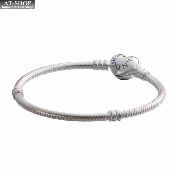 パンドラ ブレスレット PANDORA Moments Heart & Snake Chain Bracelet スターリングシルバー925 レディースアクセサリー 19(約17cm)のサムネイル