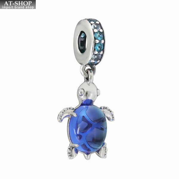 パンドラ チャーム PANDORA Murano Glass Sea Turtle Dangle スターリングシルバー925 ブレスレットチャーム レディースアクセサリー