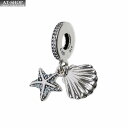 パンドラ チャーム PANDORA Starfish & Sea Shell Dangle スターリングシルバー925 ブレスレットチャーム レディースアクセサリー