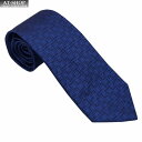 ダンヒル ネクタイ DUNHILL メンズ ネクタイ イタリア製 シルク100% 約8cm ロゴ柄 ブルー おしゃれ 誕生日 プレゼント ギフト
