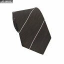 ダンヒル ネクタイ DUNHILL メンズ ネクタイ イタリア製 シルク 約8cm ストライプ柄 ブラウン×グレー×イエロー ギフト ラスト1本 特価セール