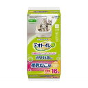 【ポイント2倍】【3980円以上送料無料】3個セット ユニ・チャームペット デオトイレ 複数ねこ用 消臭・抗菌シート ナチュラルソープ 香り 16枚入 4520...