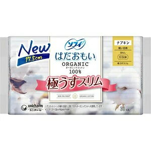 【送料無料】24個セット ユニ・チャーム ソフィ はだおもい オーガニックスリム 175 羽なし 30枚　4903111343348