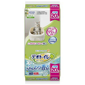 【今ならシルコットウェットプレゼント】ユニ・チャームペット　デオトイレ ふんわり香る消臭・抗菌シ..