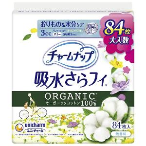 12個セット ユニ・チャーム チャームナップ吸水さらフィ オーガニックコットン 84枚 3cc※メーカー都合によりパッケージ、デザインが変更となる場合がございます【今ならシルコットウェットプレゼント】