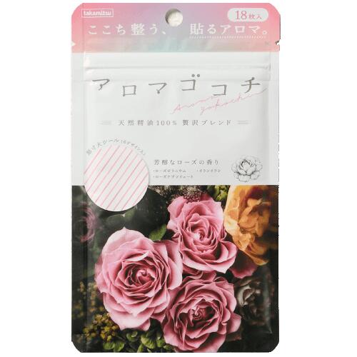【ゆうパケット 送料無料】アロマゴコチ（ローズ）18枚入（6枚×3シート）