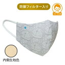 【ショップレヴュー実績4.8超え】【例外ポイント2倍】+3防御フィルター入り ハイドロ銀チタンソフトガーゼマスク ドラえもんがいっぱい こどもサイズグレー