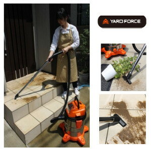 【ショップレヴュー実績4.8超え】【例外ポイント2倍】YARD FORCE 24Vコードレス乾湿両用掃除機
