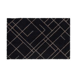 【ショップレヴュー実績4.8超え】Tica Copenhagen　フロアマット40×60 LINES Black/Sand