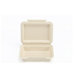 【ショップレヴュー実績4.8超え】バガス フード容器 Aランチボックス　ベージュ　TM-B102　50個セット