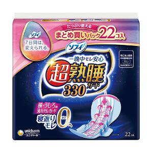 商品名 ユニ・チャーム ソフィ 超熟睡ガード 330 特に多い夜用 羽つき 22コ入 商品説明 一晩中モレ安心 ・大きくて安心 ・安心の長さ せき止め構造で横・うしろの流れモレガード 寝返りしても、あなたの動きにあわせてしっかりフィット！ サイズ 33cm（羽つき） 素材 表面材:ポリエステル/ポリエチレン/色調:青、白 JAN 4903111375448 区分 医薬部外品 メーカー名 ユニ・チャーム 生産国 日本 広告文責 アット通販楽天市場店 048-420-9832