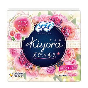 【ショップレヴュー実績4.8超え】6個セット ユニ・チャーム ソフィ Kiyora アロマローズの香り 14cm 72..