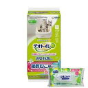 【今ならシルコットウェットプレゼント】ユニ・チャームペット デオトイレ 複数ねこ用 消臭・抗菌シート ナチュラルガーデンの香り 16枚入 45206996266...