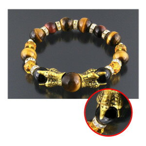 【ショップレヴュー実績4.8超え】わしづかみ大開運タイガーアイブレス(3)