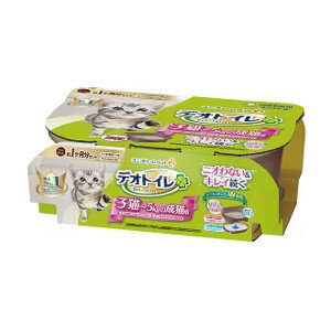 Rakuten - 【MIZUNO靴下1足プレゼント】【3980円以上送料無料】ユニチャーム デオトイレ 子猫〜5kgの成猫用本体セット ツートンブラウン 1セット※メーカー都合によりパッケージ、デザインが変更となる場合がございます