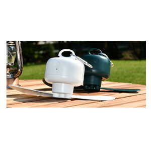 【ショップレヴュー実績4.8超え】【例外ポイント2倍】天上扇風機 吊り下げ扇風機　キャリングケース付き　MCH-A110　ダークグリーン