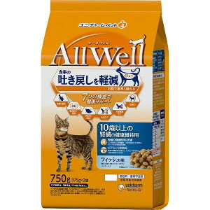 乐天商城 - 【MIZUNO靴下1足プレゼント】ユニ・チャーム AllWell 10歳以上の腎臓の健康維持用 フィッシュ味挽き小魚とささみ フリーズドライパウダー入り 750g※メーカー都合によりパッケージ、デザインが変更となる場合がございます