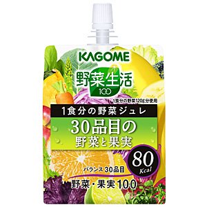 【送料込】 カゴメ 野菜生活ジュレ 30品目の野菜果実 180g ×30点セット (飲料 食品 野菜生活)