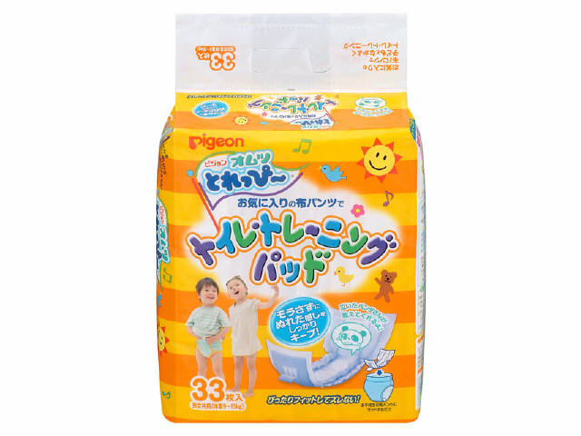 【送料込・まとめ買い×8個セット】 ピジョン オムツとれっぴ〜 パッド パンダ 33枚入