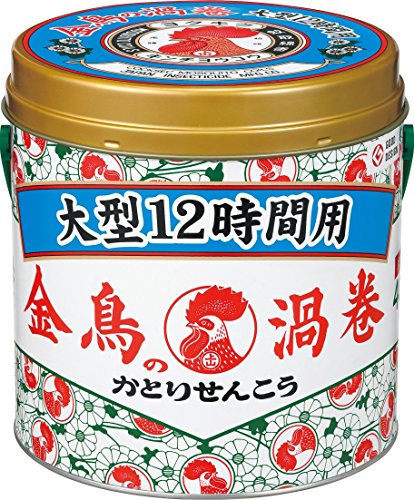 金鳥の渦巻　大型　12時間用　40巻缶　　　　　【デング熱対策】JANコード：4987115000650区分：防除用医薬部外品原産国：日本広告文責：アットライフ株式会社TEL 050-3196-1510※商品パッケージは変更の場合あり。メーカー欠品または完売の際、キャンセルをお願いすることがあります。ご了承ください。