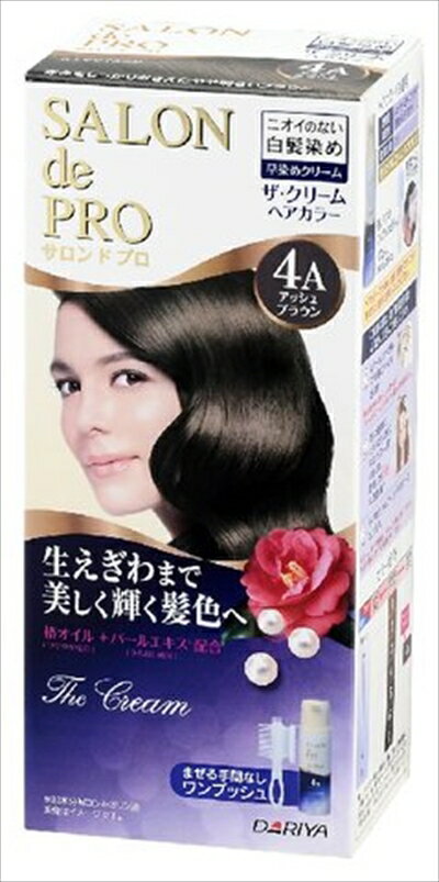 【送料込・まとめ買い×24個セット】 ダリヤ サロンドプロ ザ・クリームヘアカラー 白髪用 4Aアッシュブラウン