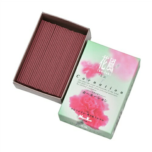 【送料込】 日本香堂 花風 カーネーション ミニ寸 80g 1個
