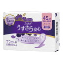 【送料込】 P&G ウィスパー うすさら安心 快適の中量用 45cc ナプキン型尿ケアパッド 24cm 22枚入り 1個