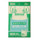 【送料込・まとめ買い×60個セット】日本サニパック 手さげタイプの室内用ゴミ袋 Y19C 半透明 15L用 20枚入(3)