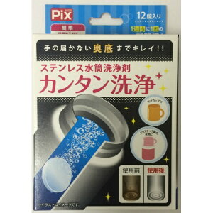 【送料込】 ライオンケミカル Pix ステンレス水筒洗浄剤(2.8g*12錠入) 1個