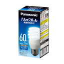 【送料込・まとめ買い×10個セット】Panasonic EFD15ED11EF2 電球形蛍光灯 パルックボール E26口金 60形 クール色 1個入