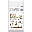 【送料込】ハウスホールドジャパン TZ35 バイオマス配合 25% レジ袋 35号 半透明 100枚入 1個