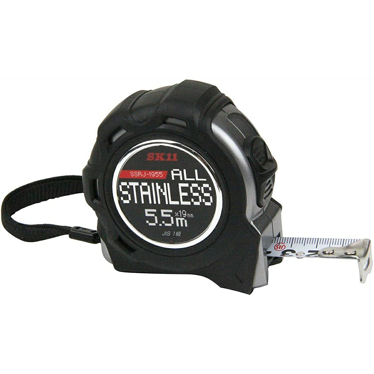 【送料込】藤原産業 SK11 オールステンレス製 コンベックス 5.5m 19mm幅 JIS1級 SSRJ-1955 ラバージャケット付 1個